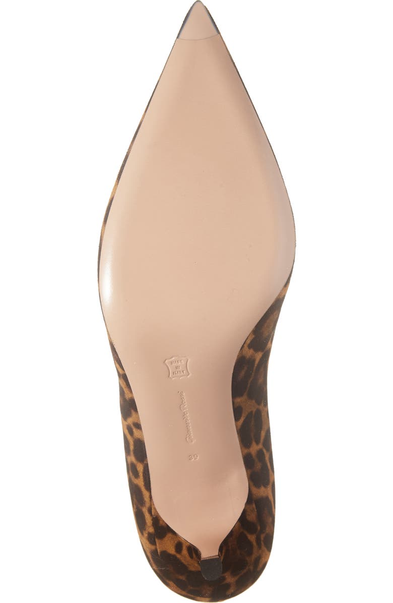 Gianvito Rossi Leopard Print Suede Pump, Alternate, color,