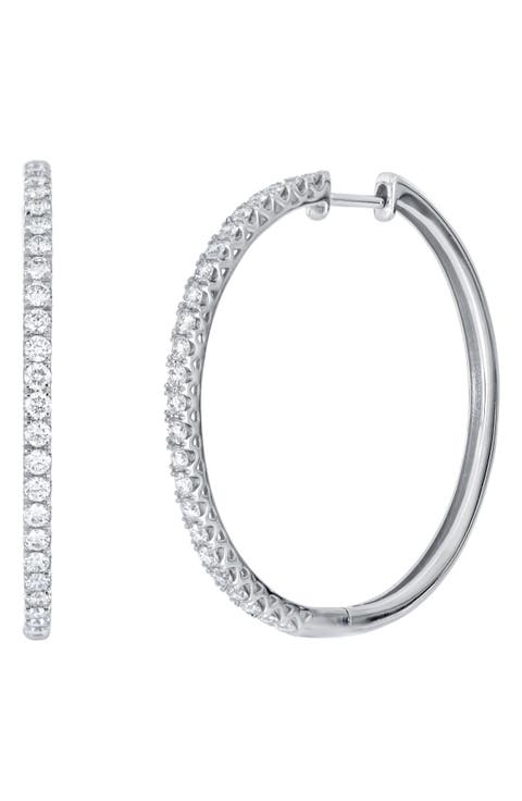Audrey Diamond Hoop Earrings (Nordstrom Exclusive)