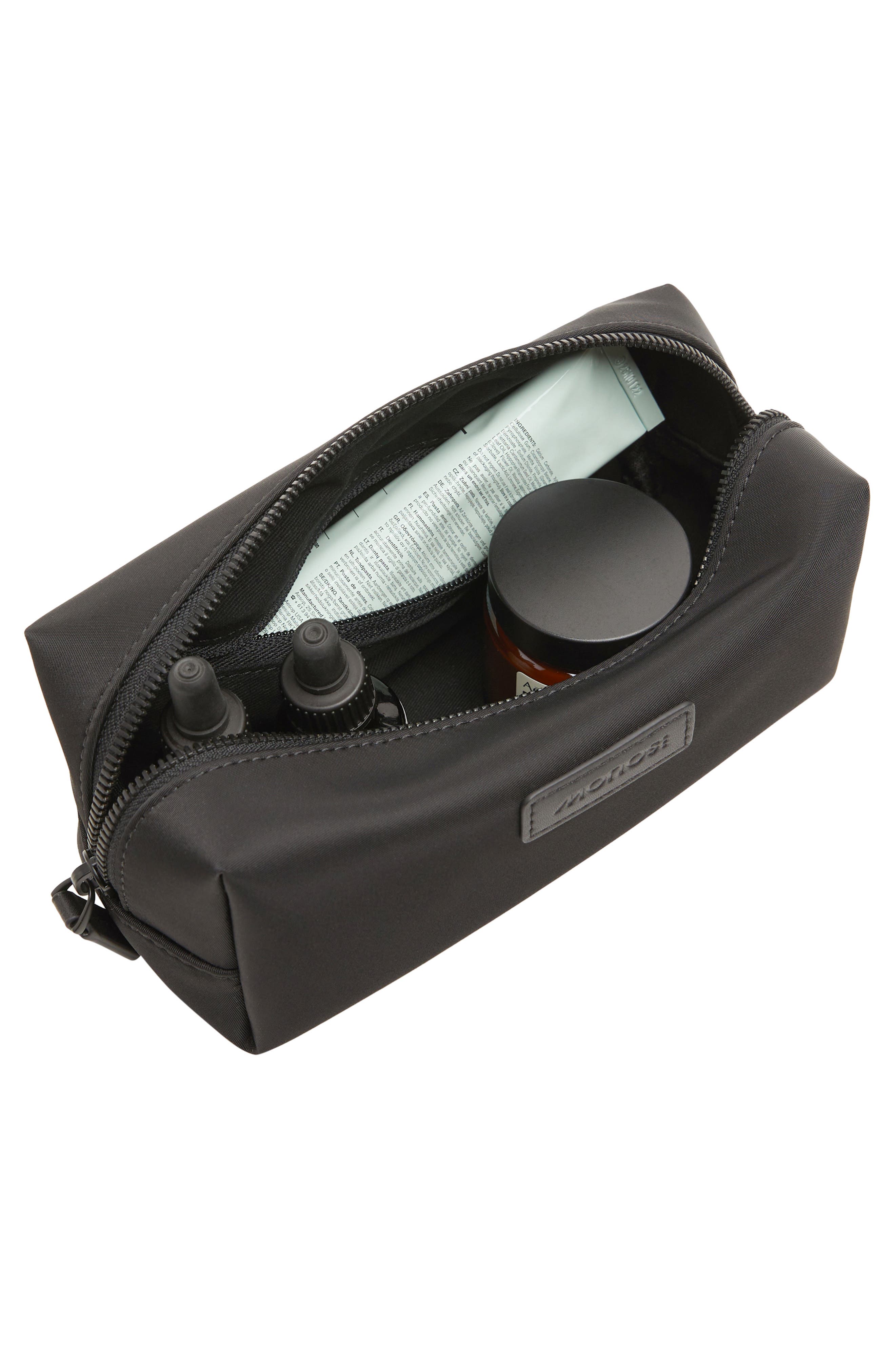 Monos Small Metro Toiletry Case, Alternate, color, Carbon Black
