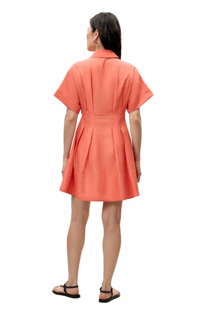 Rebecca Taylor Lena Shine Dress, Alternate, color, Coral