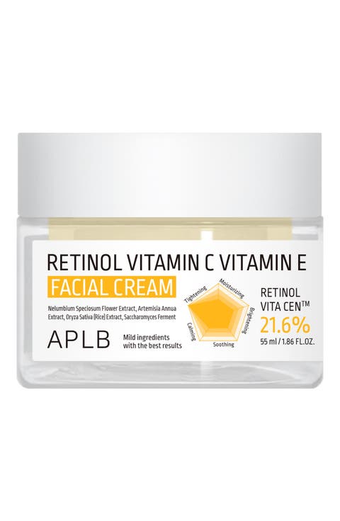 Retinol Vitamin C Vitamin E Facial Cream