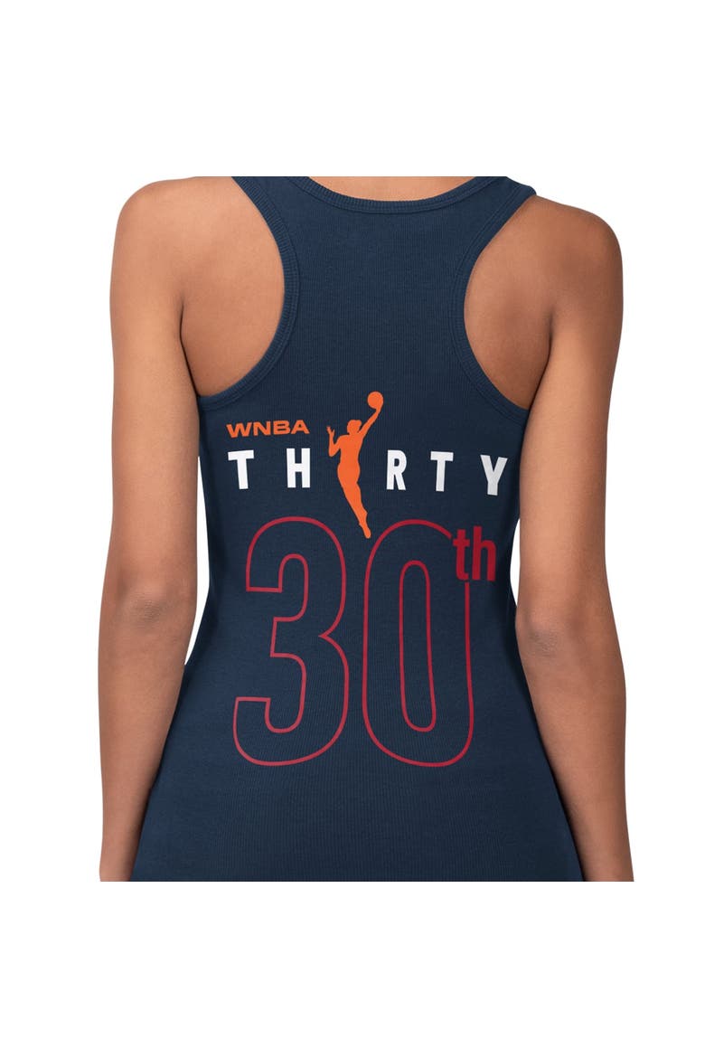 Women's Starter Navy Indiana Fever 30th Anniversary Preseason Tank Top, Alternate, color, Navy
