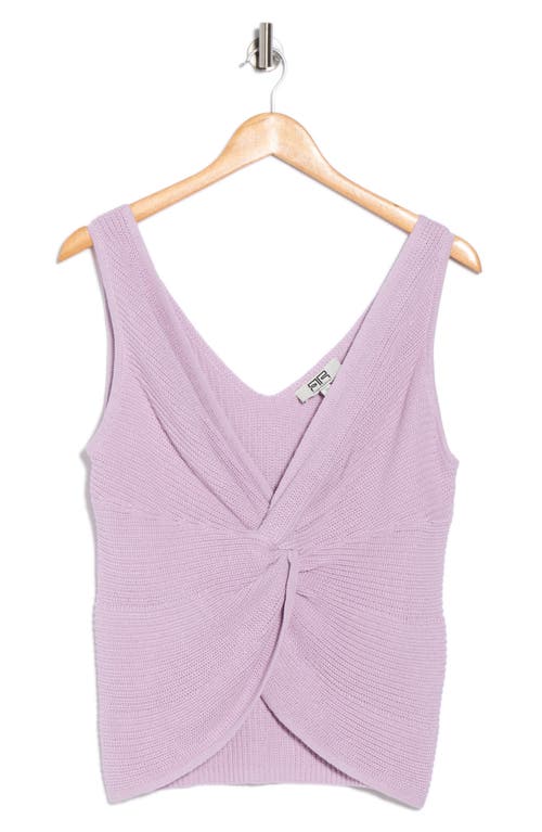 Robert Rodriguez Joyce Twist Front Knit Tank In Purple