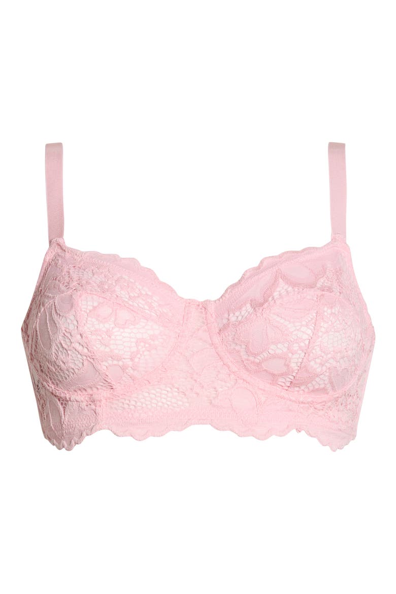 Lace Underwire Bra, Alternate, color, PETAL PINK