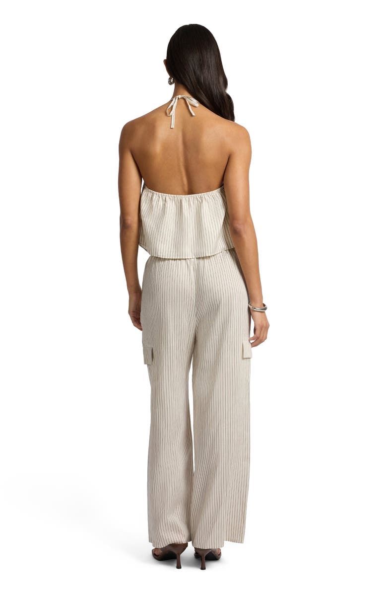Onia Cargo Pant, Alternate, color, Cream/Black