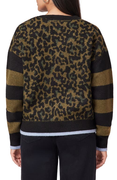Scotch & Soda Crewneck Pullover Sweater In Green