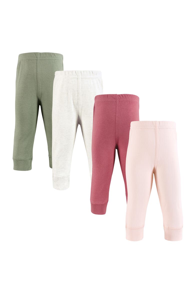 4Pk Collection of Versatile Pants Bottoms, Main, color, Pink Sage