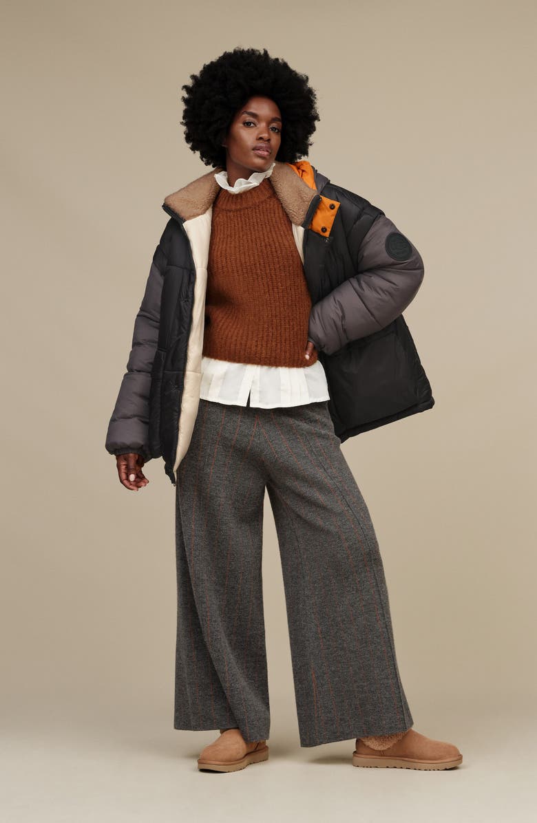 UGG<sup>®</sup> Classic Ultra Mini Max Curly Shearling Boot, Alternate, color, Chestnut