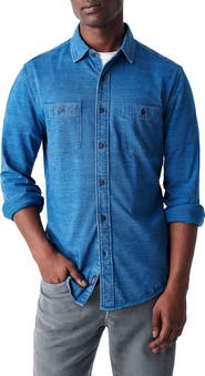 Faherty Knit Seasons Organic Cotton Button-Up Shirt
