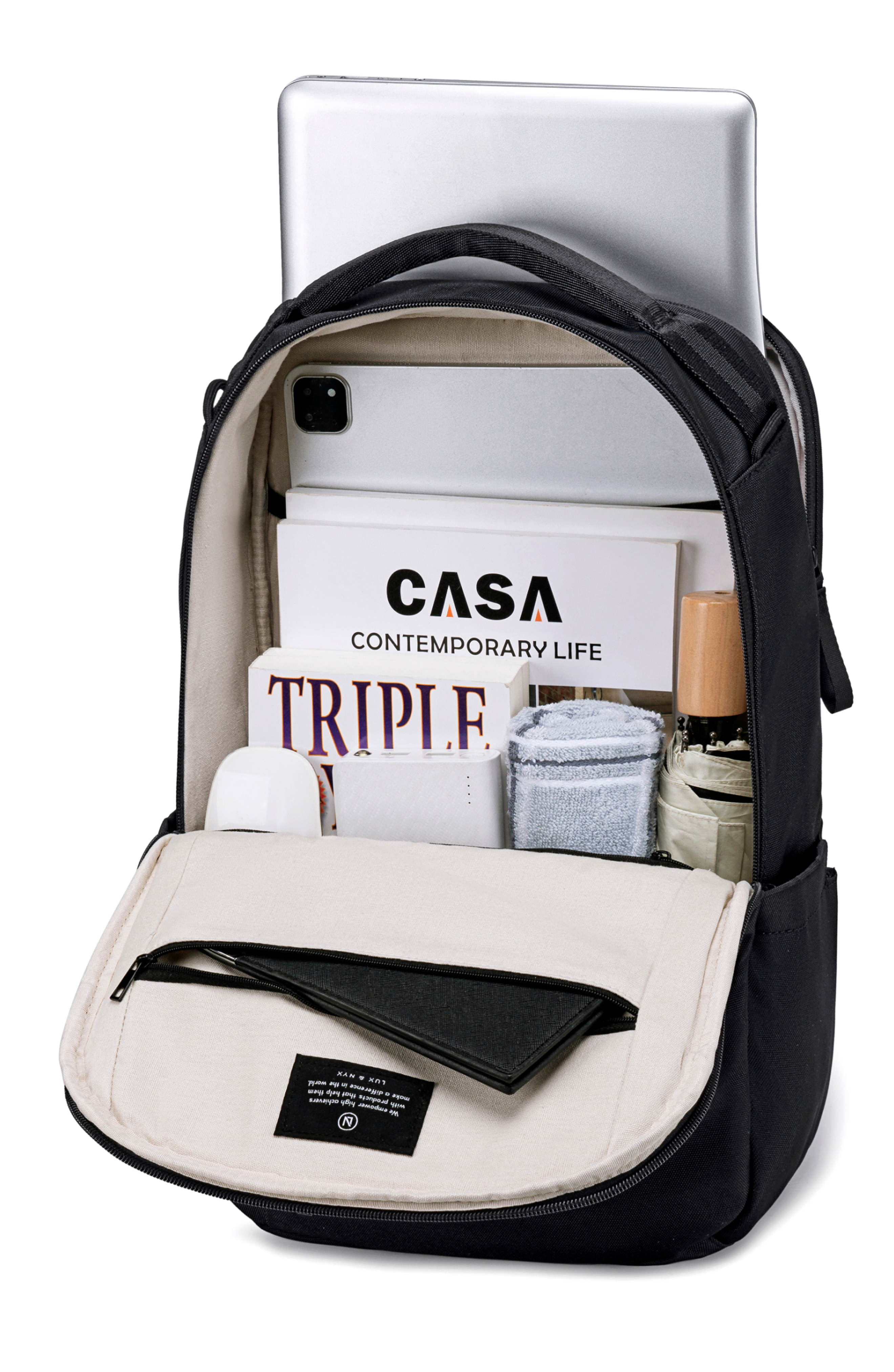 Lux and Nyx Purpose 16-Inch Laptop Work Bag for Women, Alternate, color, Black