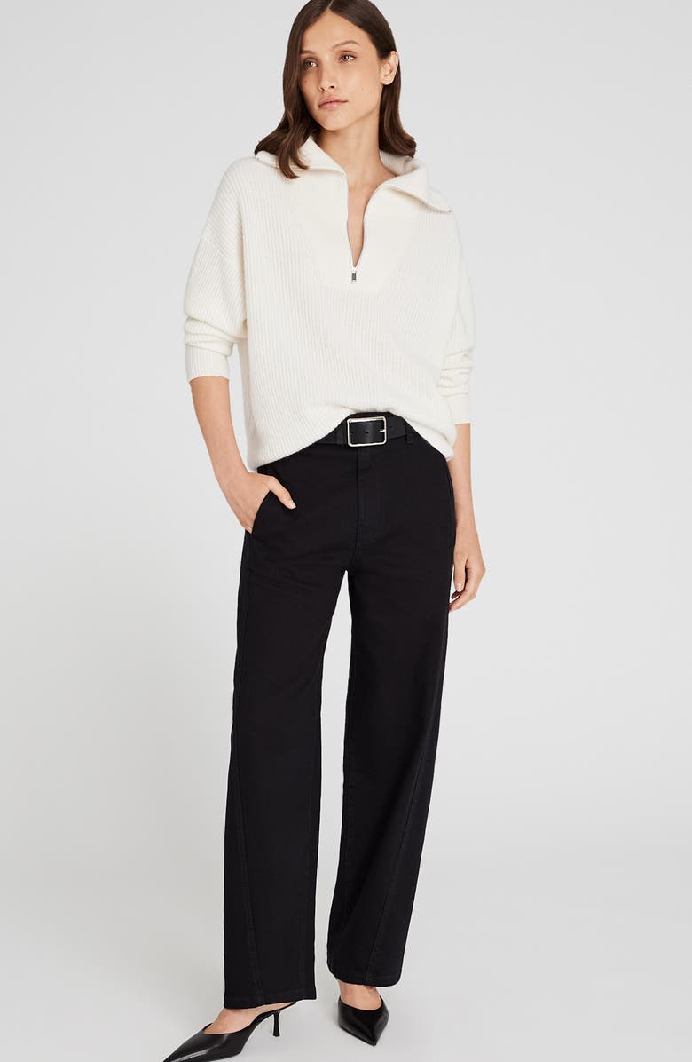 Club Monaco Cashmere Quarter-Zip Sweater, Alternate, color, 