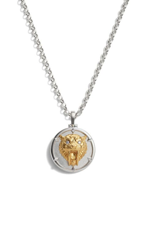 x Jhené Aiko Saber-Tooth Cat Pendant Necklace