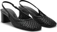 MANGO Braided Slingback Pump