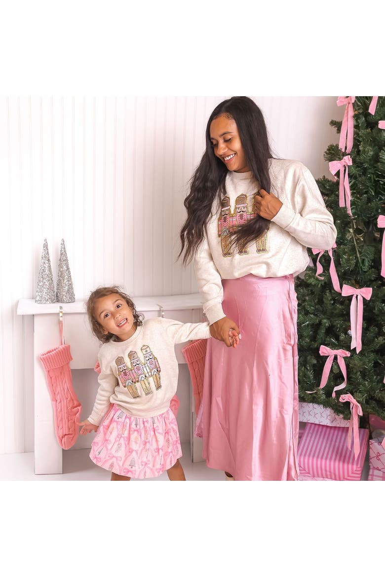 Nutcracker Trellis Christmas Tutu, Alternate, color, Pink