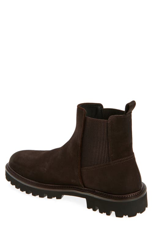 Hugo Boss Boss Julio Lugged Suede Chelsea Boot In Brown