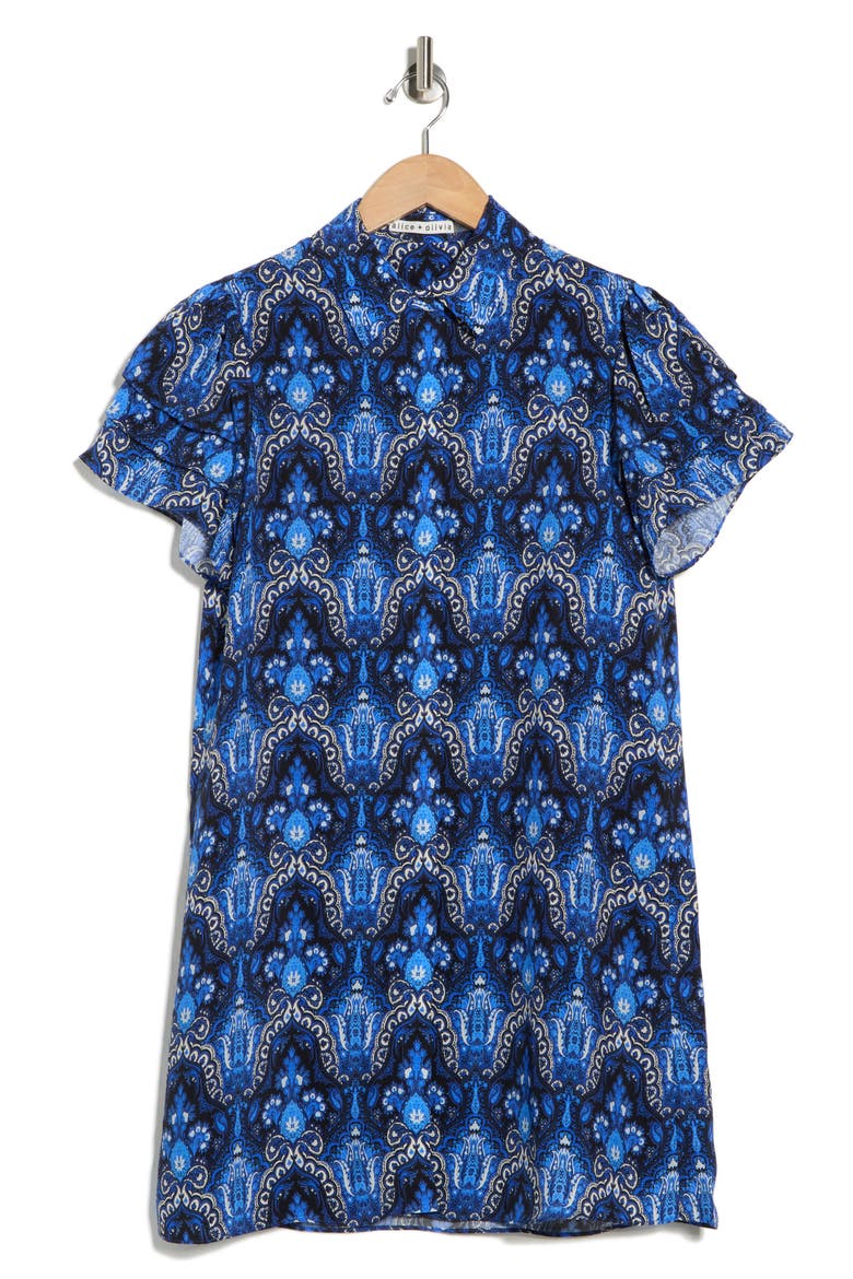 Jem Short Sleeve Shirtdress, Alternate, color, URBAN MEDALLION