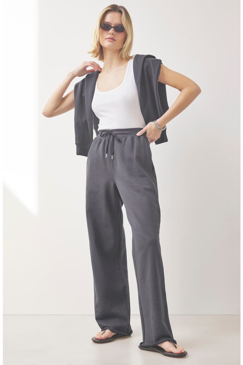 Laguna Lounge Sweatpants, Alternate, color, LEAD BLACK
