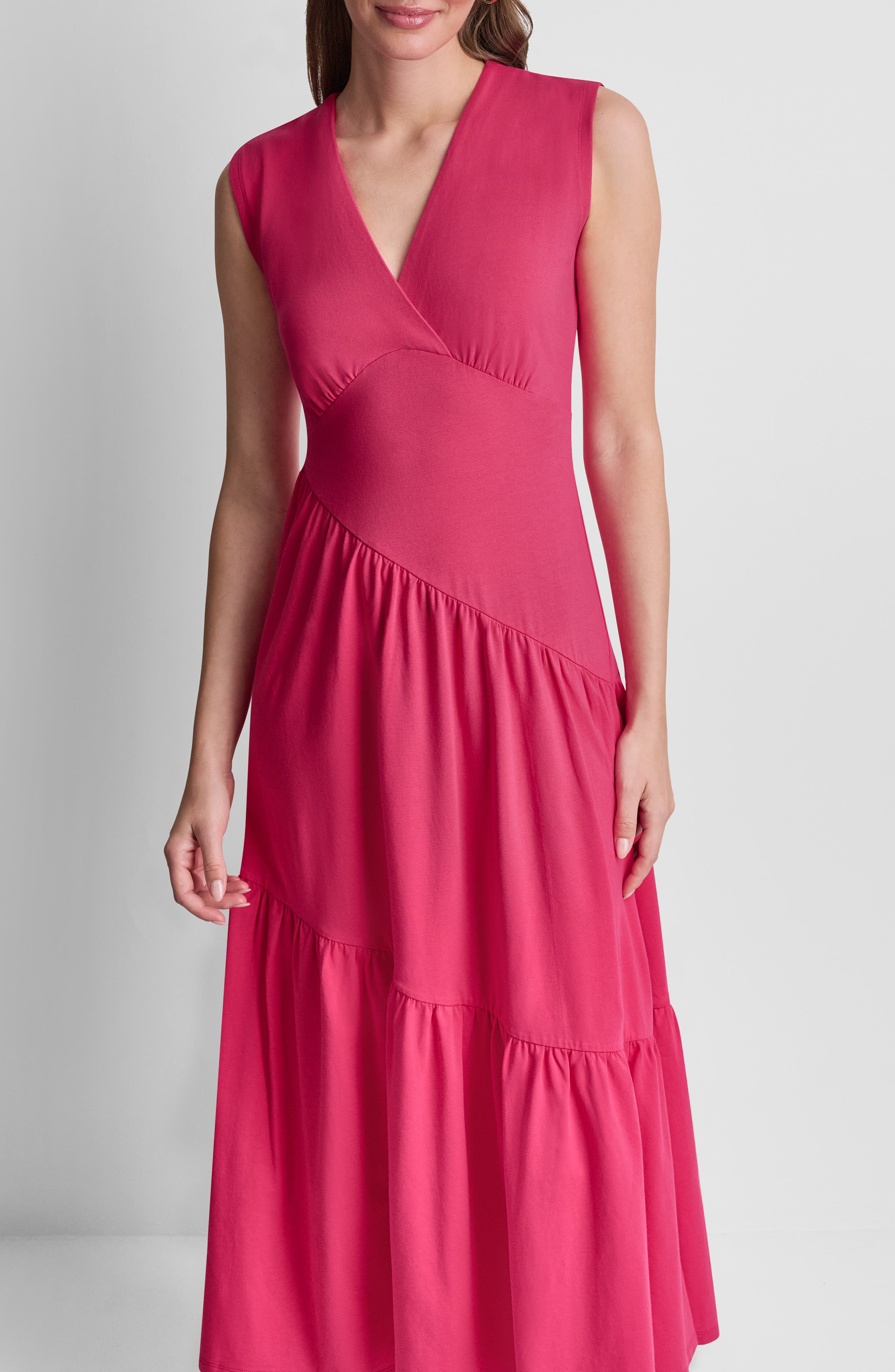 cotton stretch maxi dress Stretch Cotton T-Shirt Maxi Dress