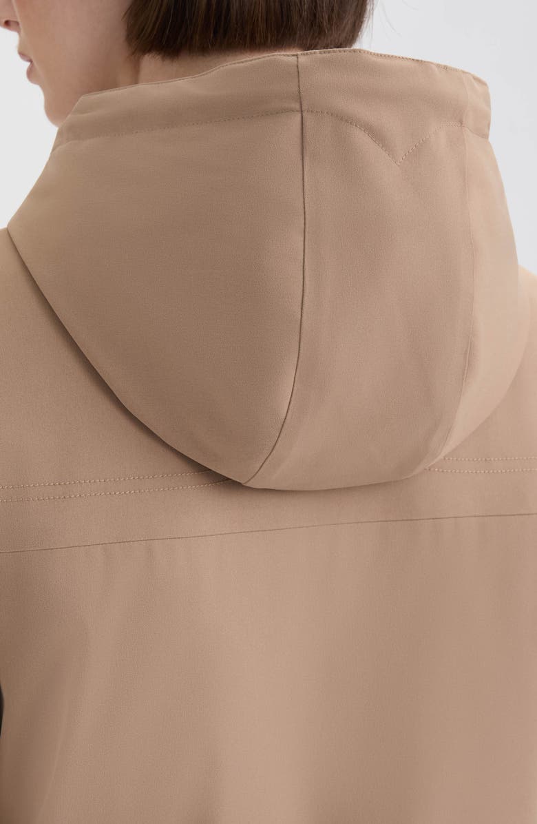 Hunter Blake Short Waterproof Rain Jacket, Alternate, color, British Tan