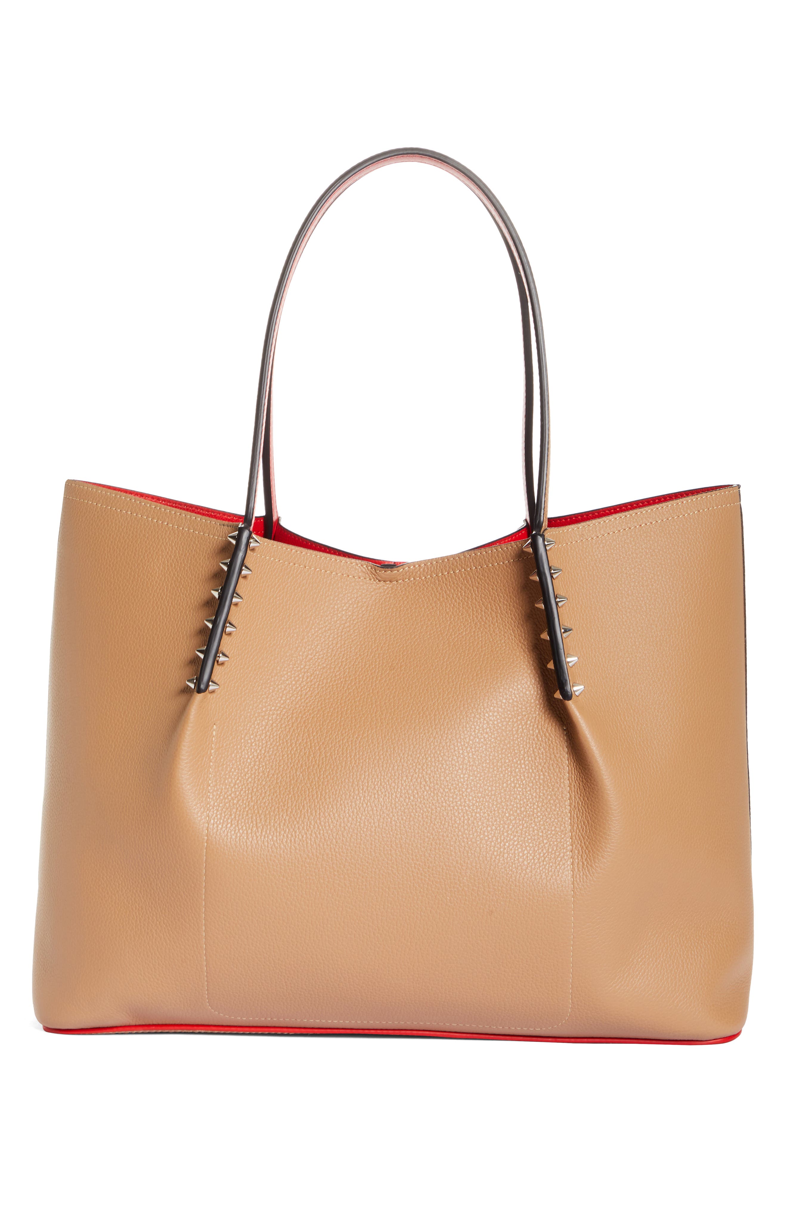 Large Cabarock Calfskin Leather Tote, Alternate, color, FENNEC