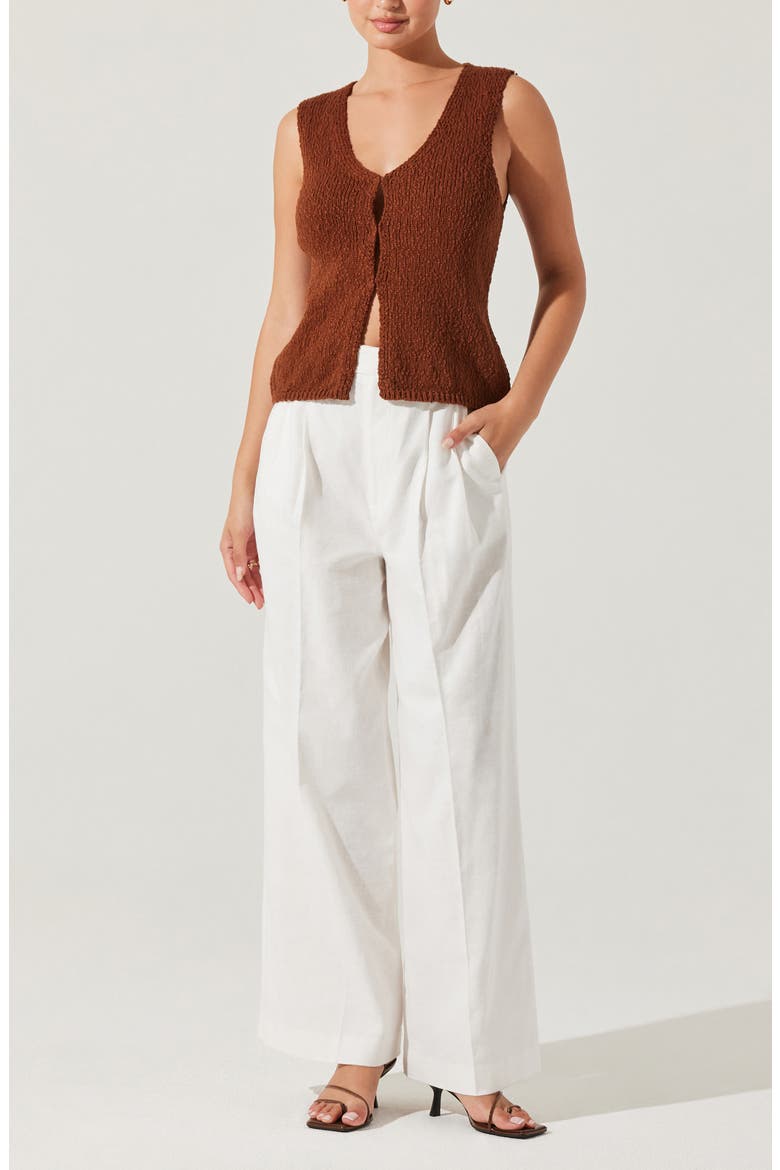 Taimi Sweater Vest, Alternate, color, BROWN