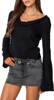 EDIKTED Amira Cowl Neck Sweater
