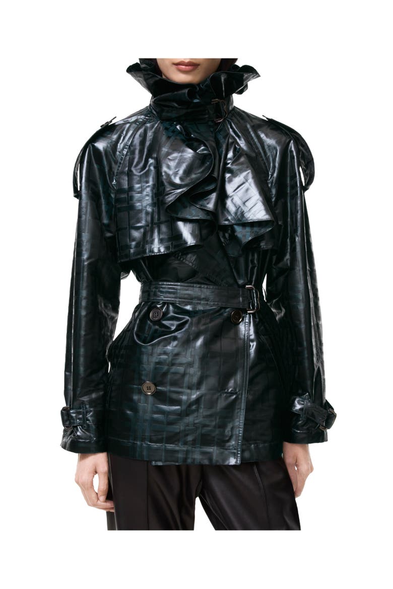Clare Trench Jacket, Alternate, color, Flint blue