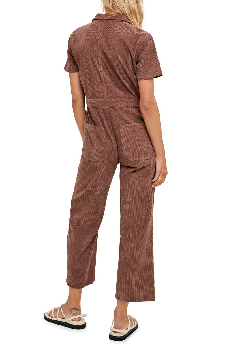 WISHLIST Short Sleeve Corduroy Jumpsuit, Alternate, color, 