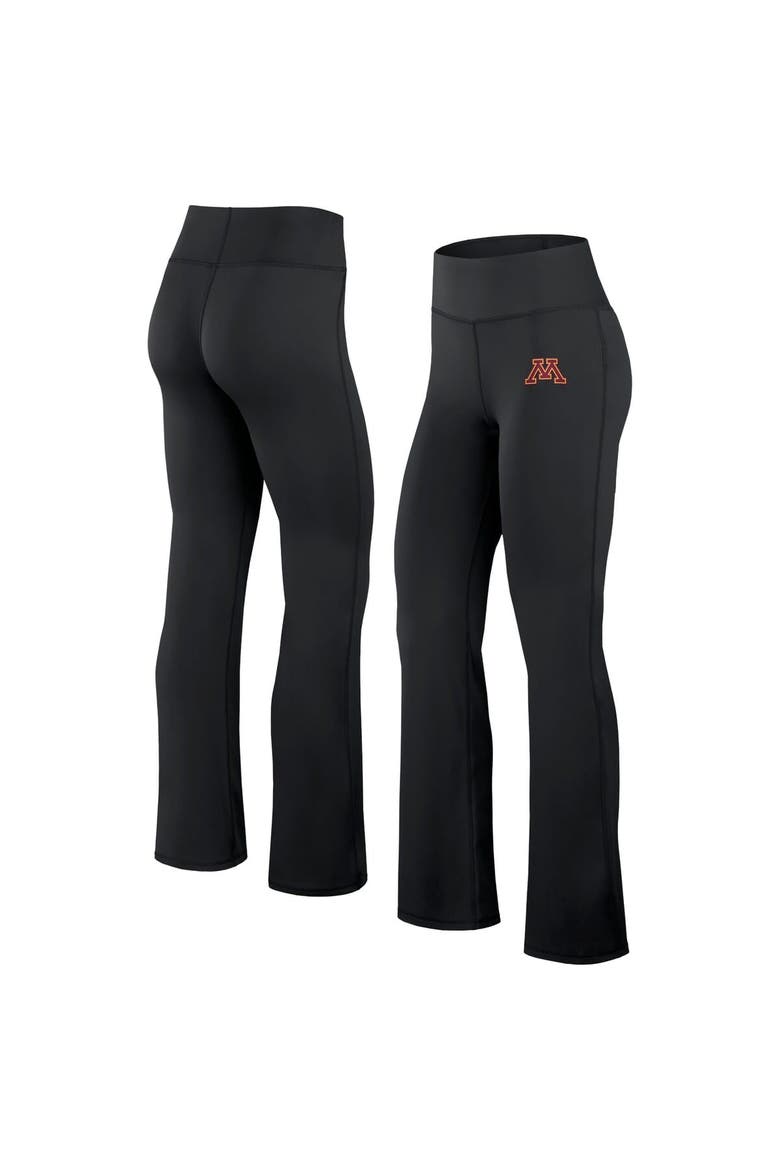 Women's Fanatics Black Minnesota Golden Gophers Training Camp Maxed Out Flare Leggings, Main, color, Black