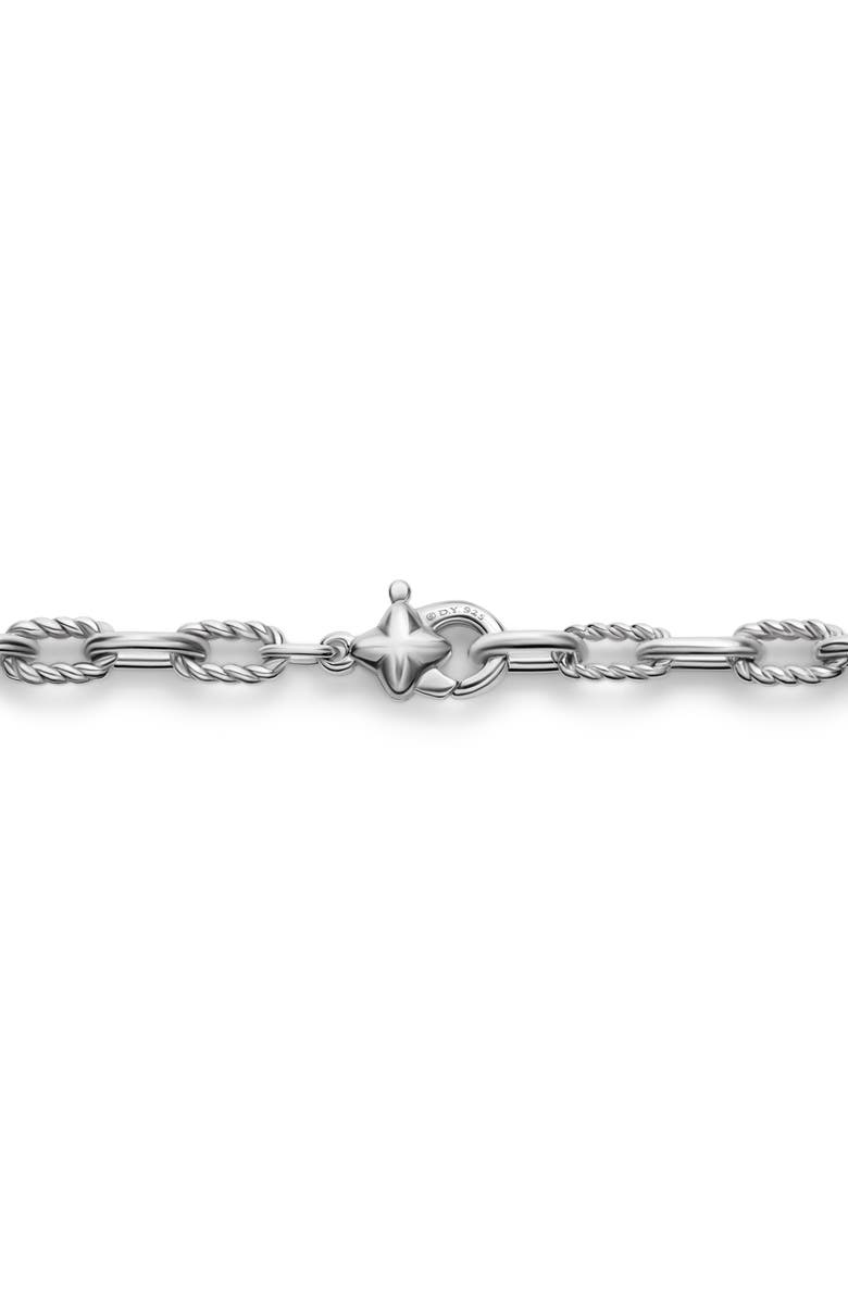David Yurman Pearl Classics Station Chain Necklace in Sterling Silver with Semiprecious Stone & Freshwater Pearl, 4mm, Alternate, color,