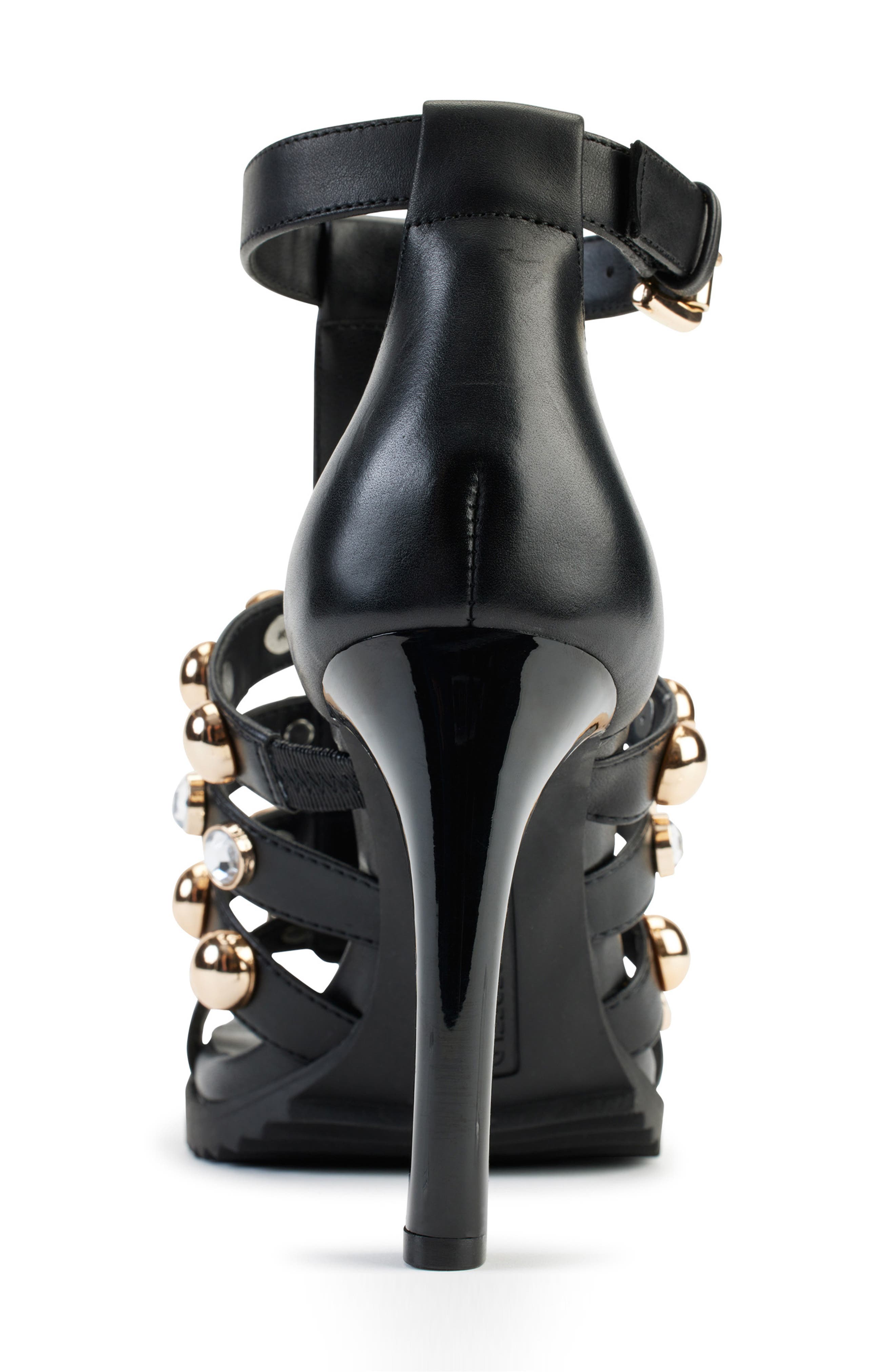 KARL LAGERFELD PARIS Brexton Studded T-Strap Sandal, Alternate, color, 