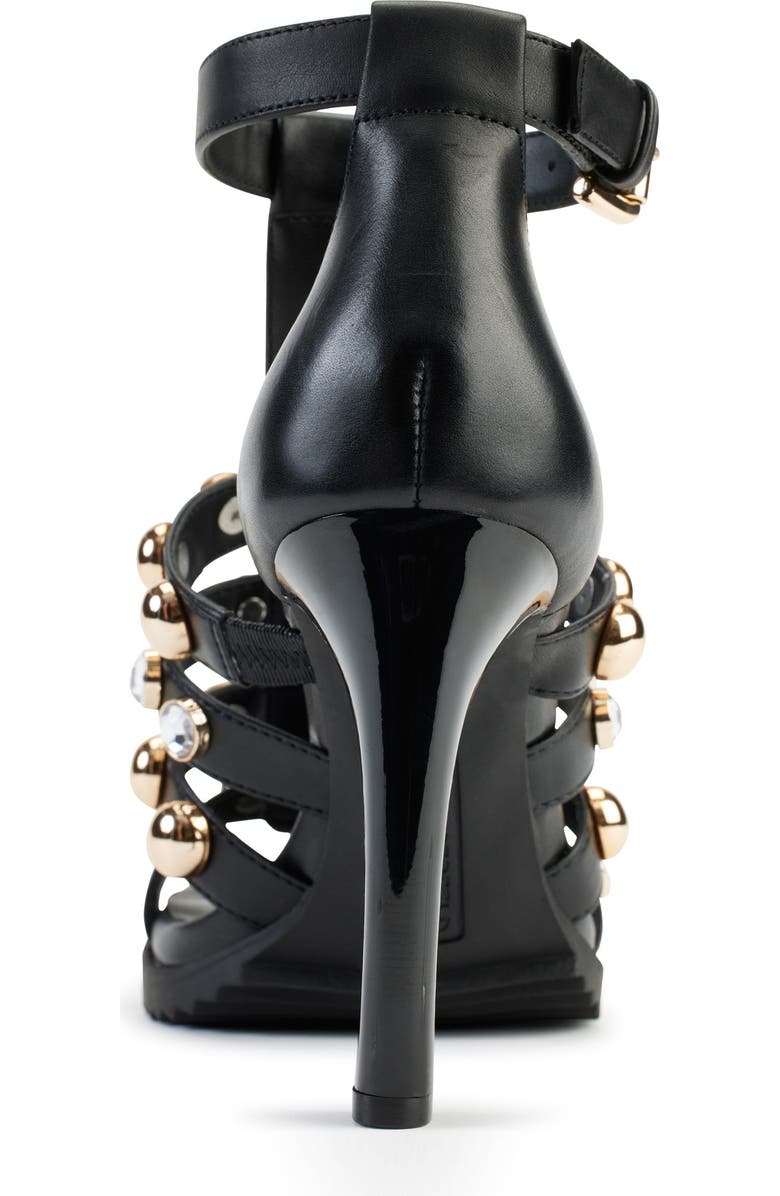 KARL LAGERFELD PARIS Brexton Studded T-Strap Sandal, Alternate, color,