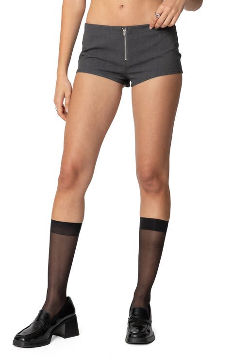 Allie Zip Up Micro Shorts