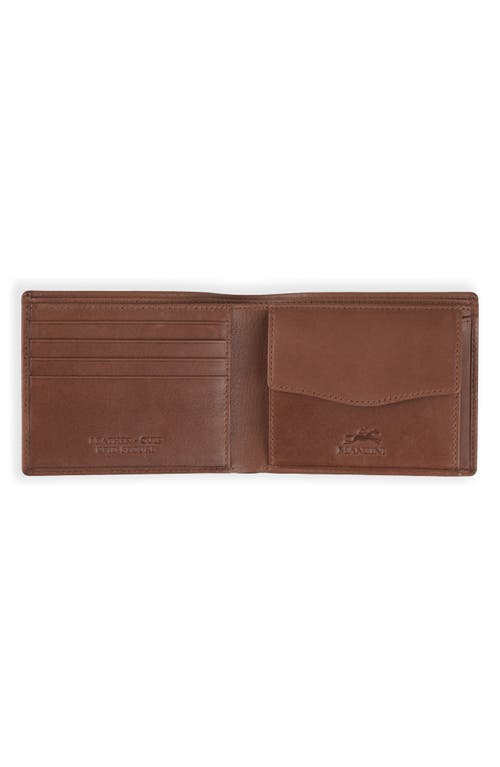 Mancini Rfid Leather Billfold Wallet In Brown