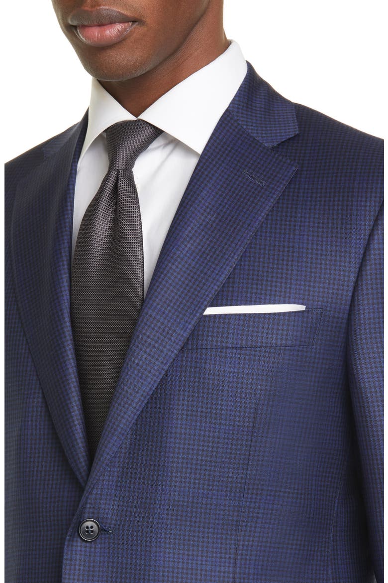 Classic Fit Check Wool Sport Coat, Alternate, color, BLUE