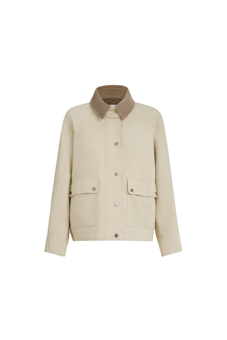 Canvas outerwear jacket, Alternate, color, Beige