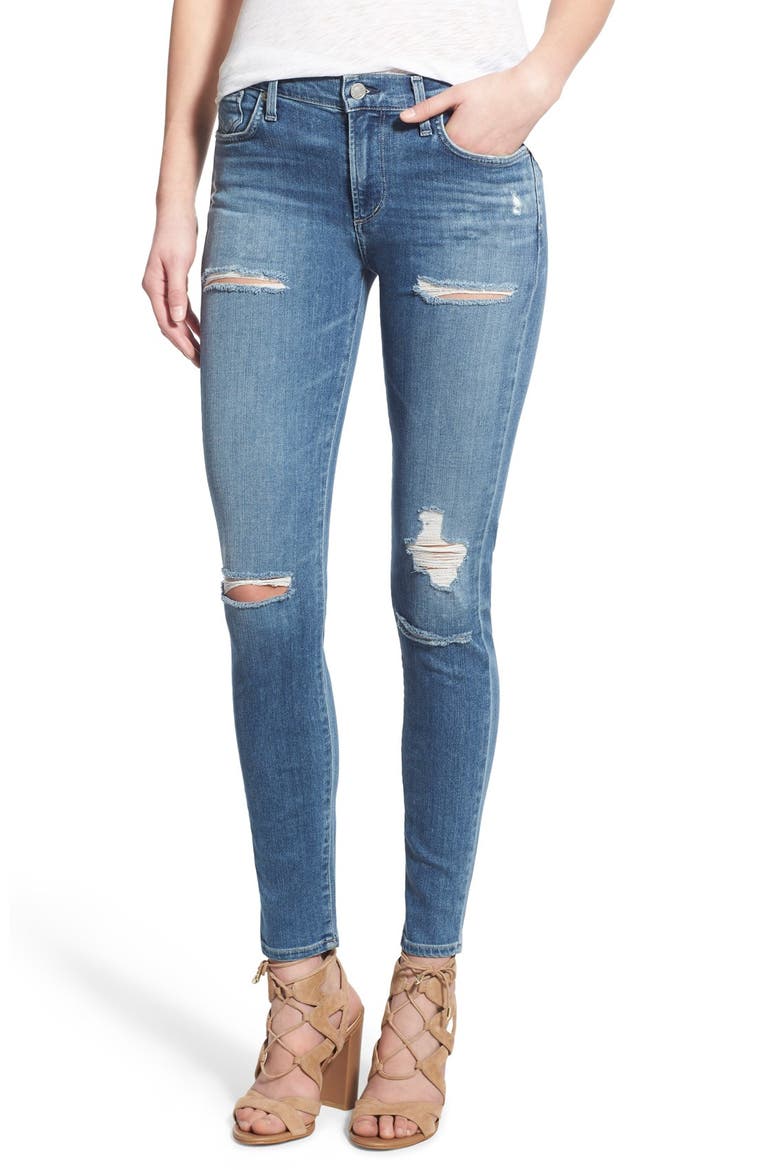 Sophie High Waist Skinny Jeans, Main, color, CANNES