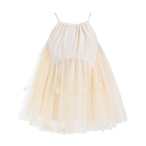 Mirelle Petal Flared Tulle Dress
