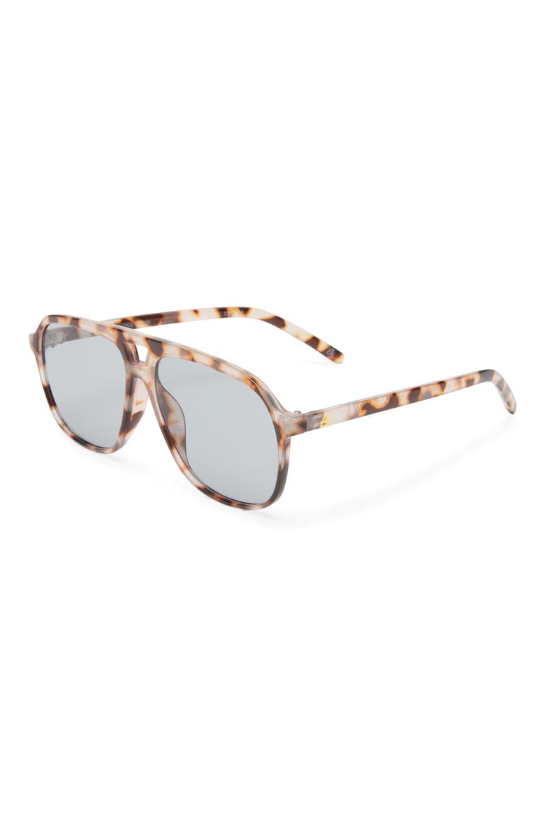 Monoceros 57mm Aviator Sunglasses, Alternate, color, COOKIE TORT/SMOKE TINT