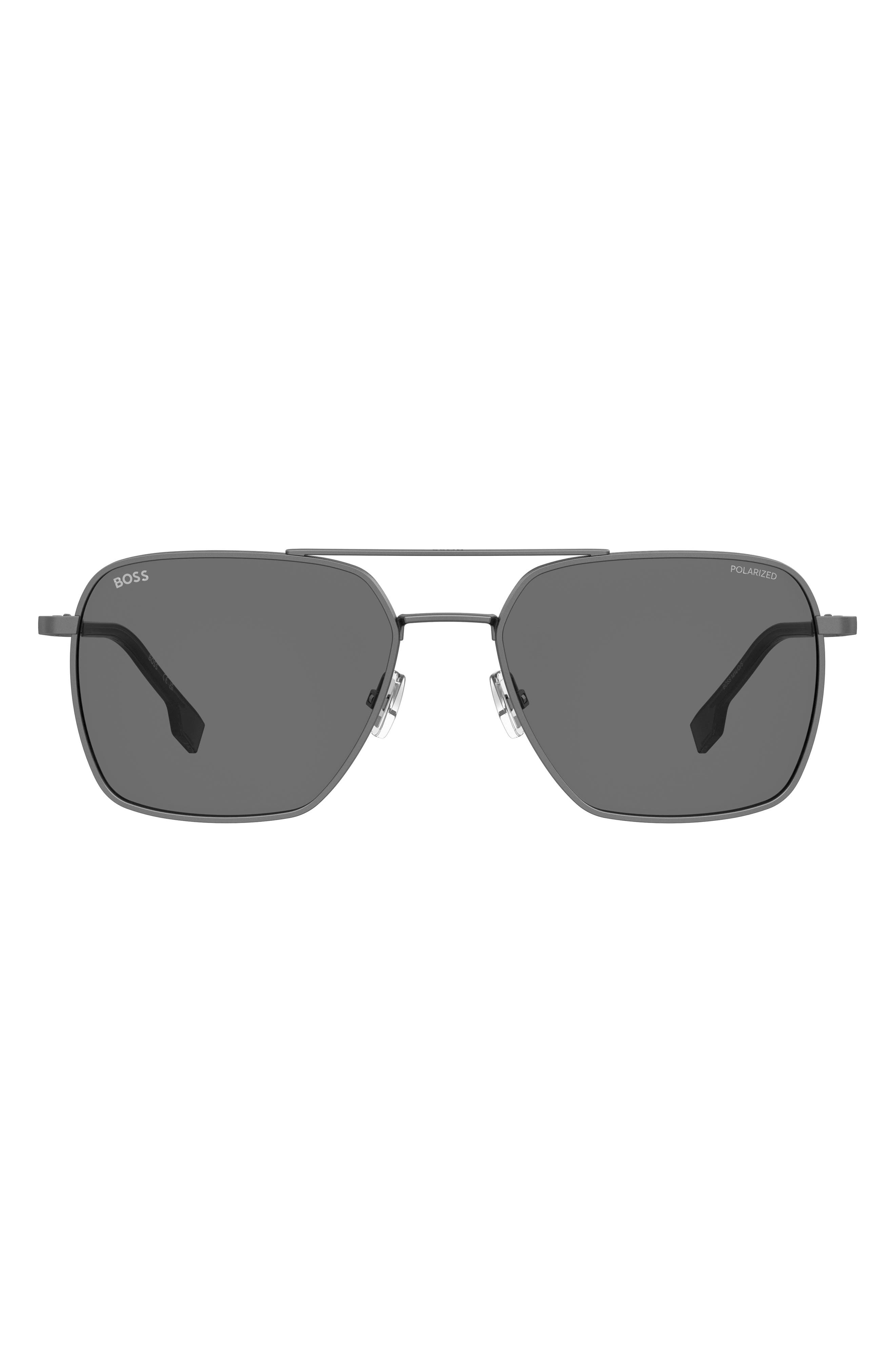 BOSS 57mm Aviator Sunglasses