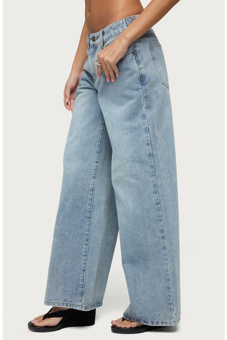 Darynne Low Rise Wide Leg Jeans, Alternate, color, LIGHT-BLUE-WASHED