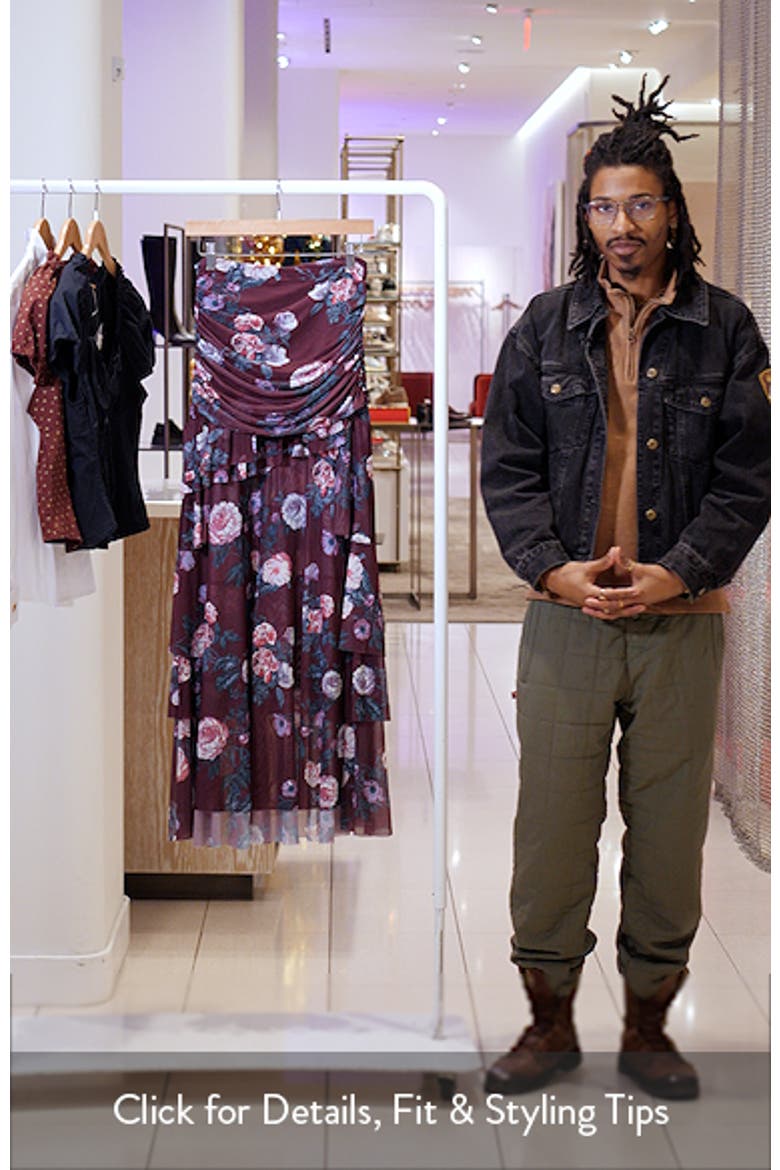 Zarin Floral High-Low Mesh Skirt video