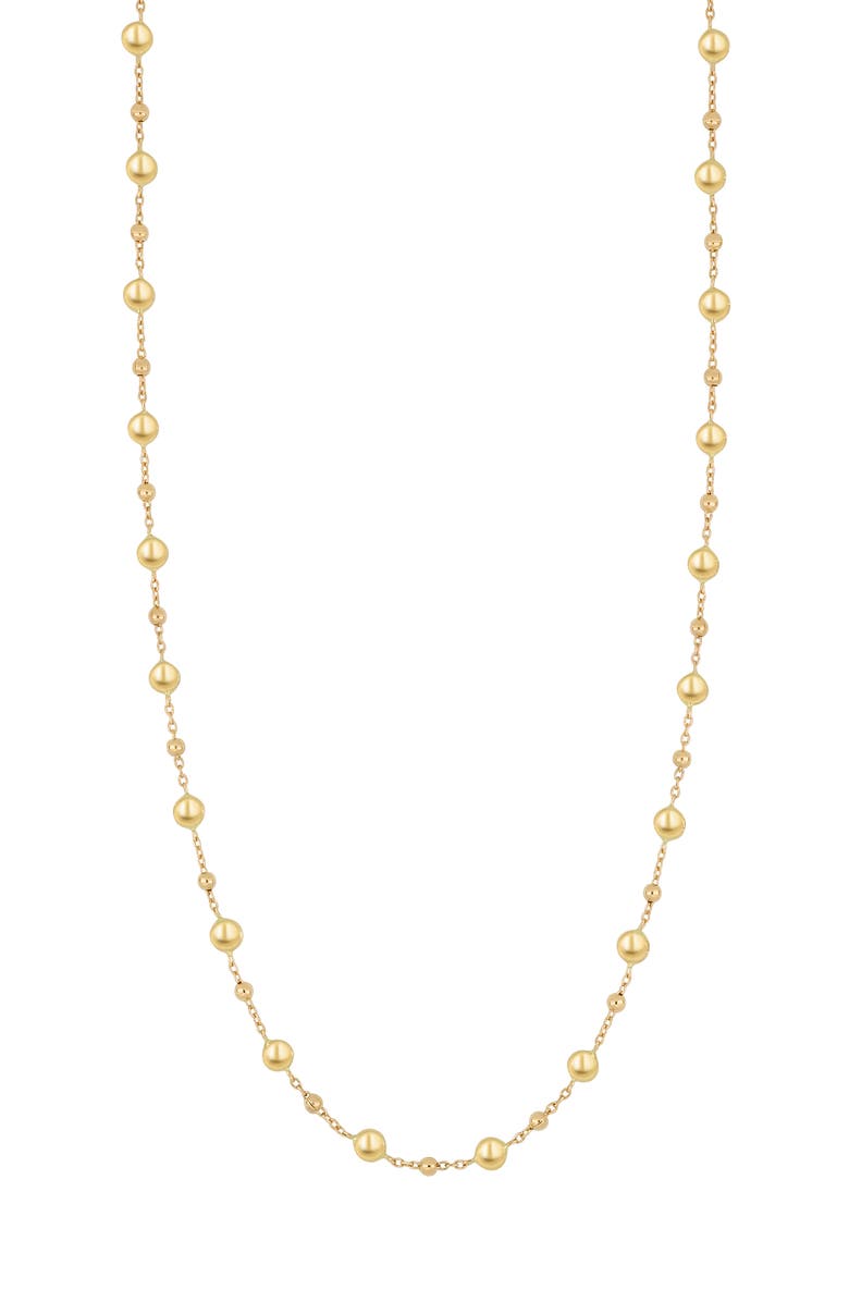 Bony Levy 14K Gold Bead Station Necklace, Main, color, 