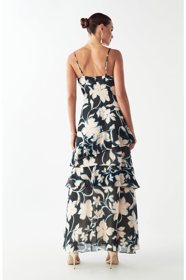 Tess Midi Dress, Alternate, color, Falling Garden