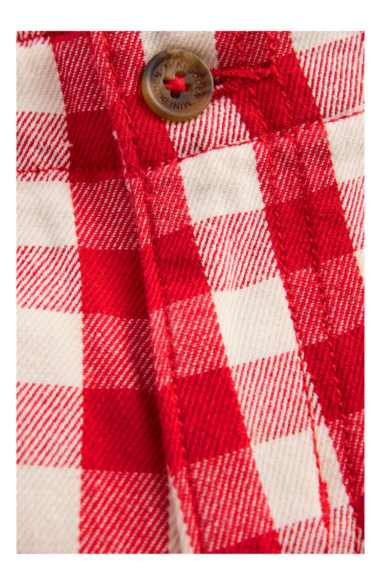 Mini Boden Kids' Smart Check Shorts, Alternate, color, Red Gingham