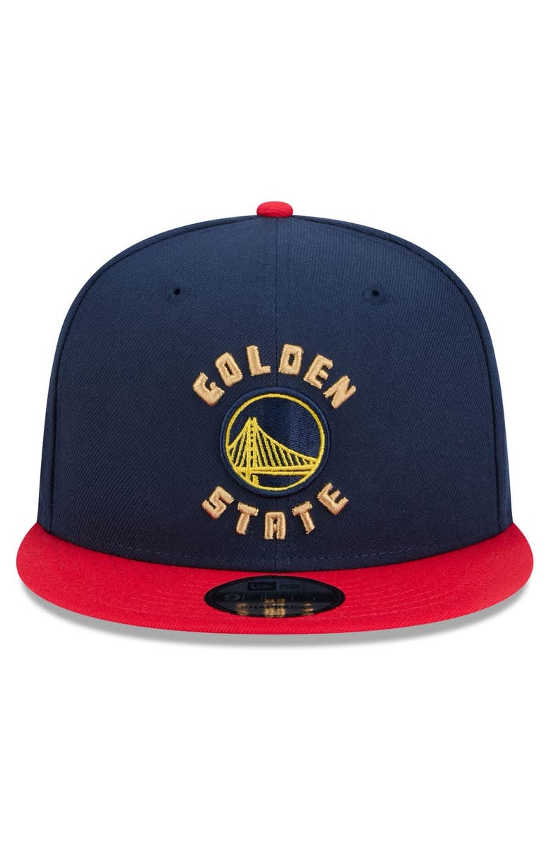 New Era Men's New Era Navy Golden State Warriors 2024/25 City Edition 9FIFTY Snapback Hat, Alternate, color,
