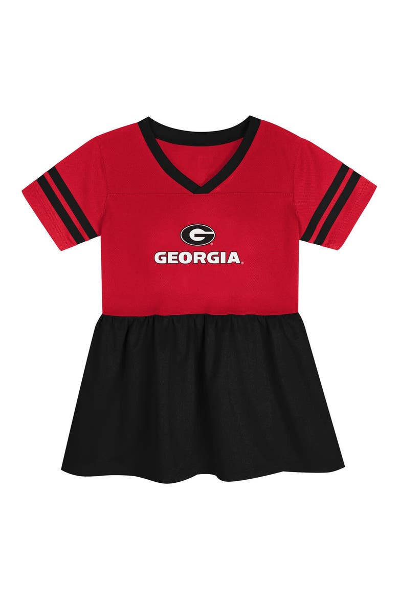 Toddler Outerstuff Red/Black Georgia Bulldogs Stadium Lights Fashion Jersey Dress, Alternate, color, Red