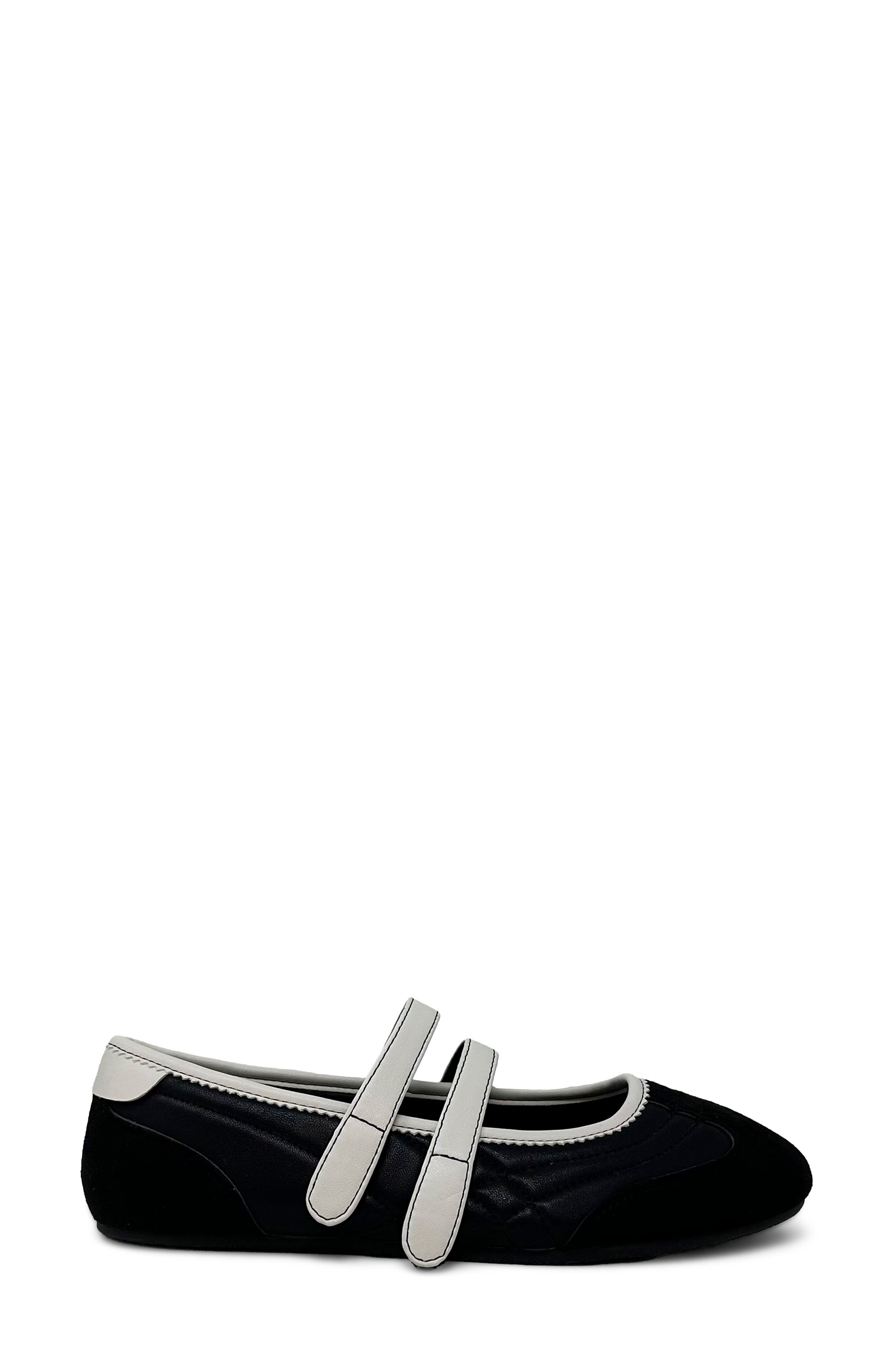 SHUSHOP Salome Flat, Alternate, color, Black