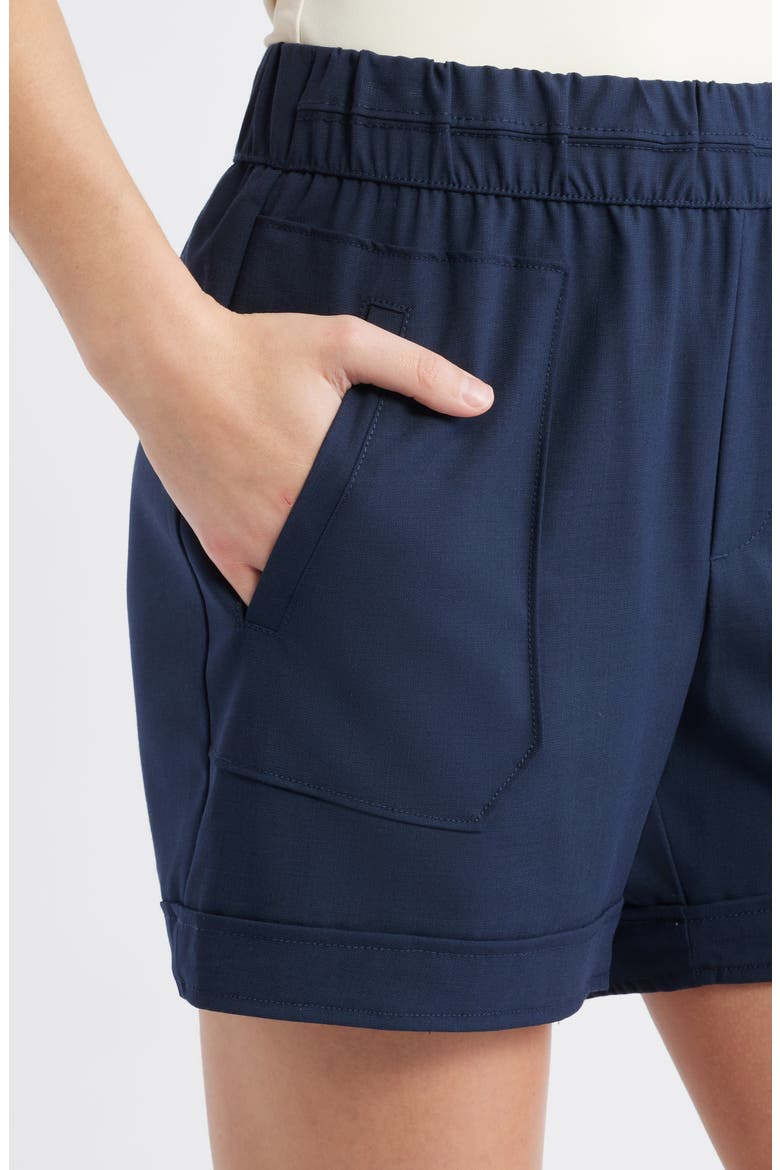 Skyrise Patch Pocket Shorts, Alternate, color, NAVY
