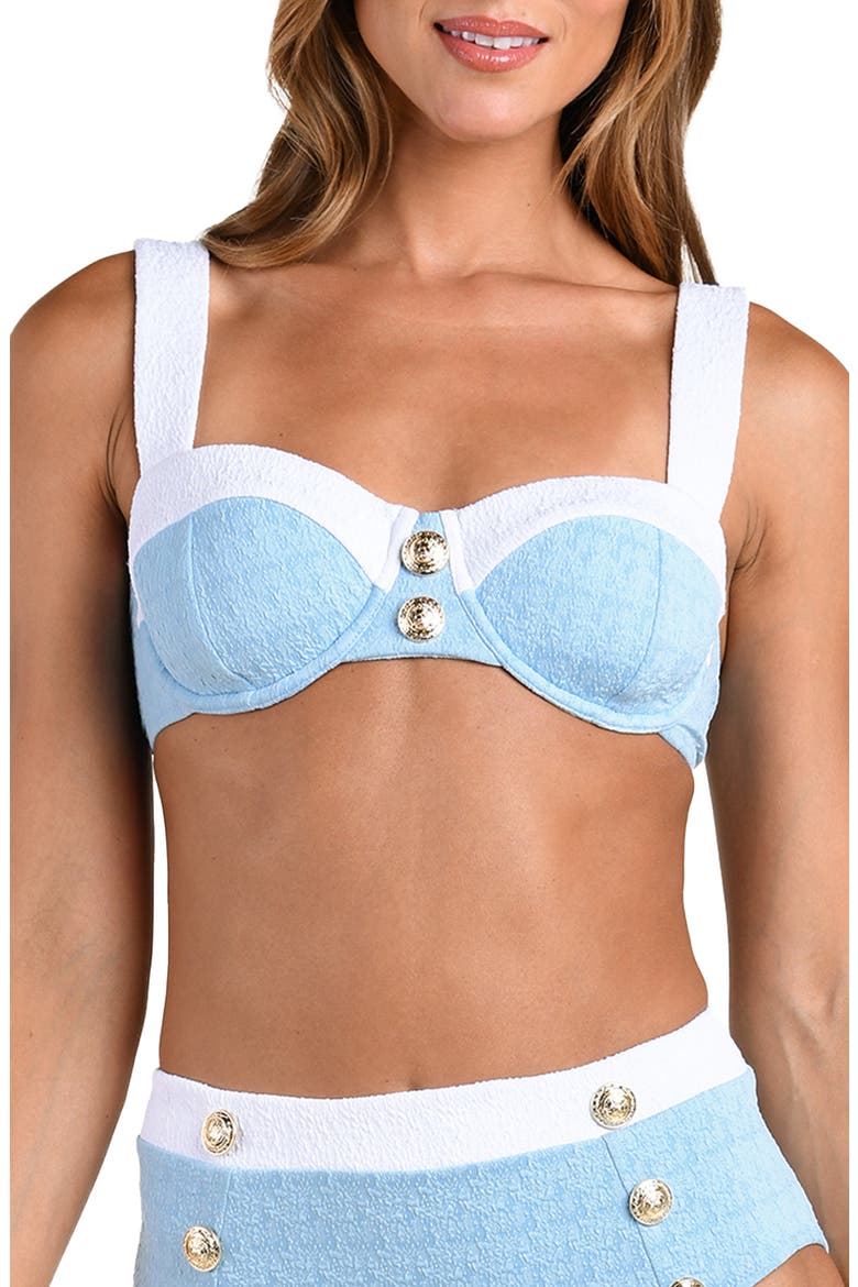 Alexandria Colorblock Bikini Top, Main, color, POWDER BLUE